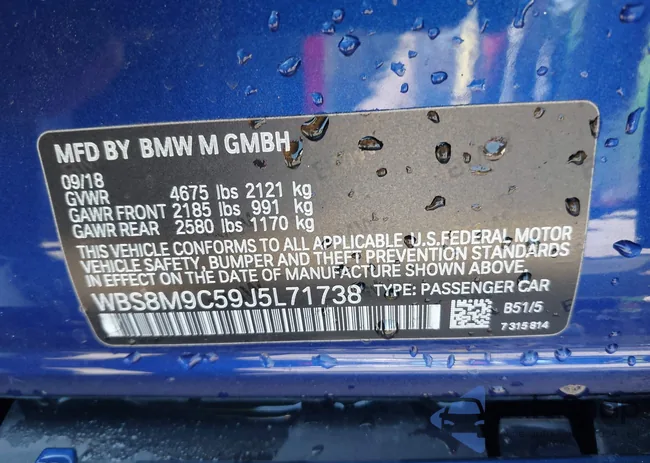 WBS8M9C59J5L71738: 43175693