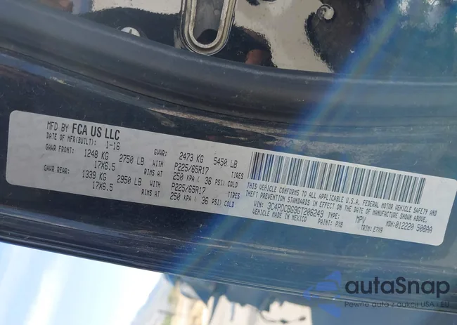 3C4PDCBG9GT206249: 43175795