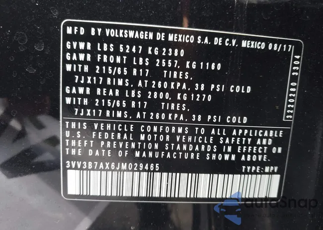 3VV3B7AX6JM029465: 43175893