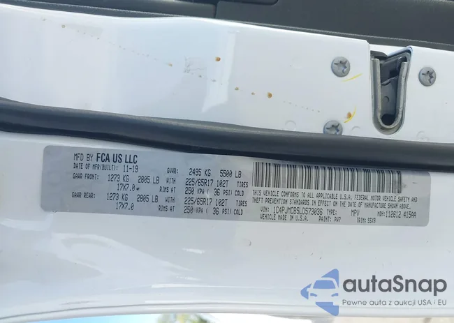 1C4PJMCB5LD573036: 43175982