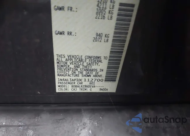 1N4AL3AP1DC112700: 43177174