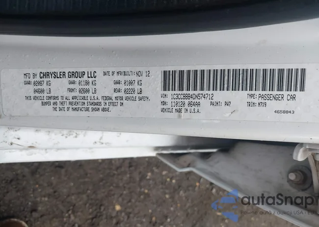 1C3CCBBB4DN574712: 43177464