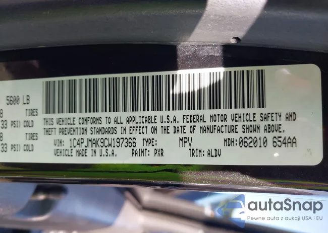 1C4PJMAK9CW197366: 43177507