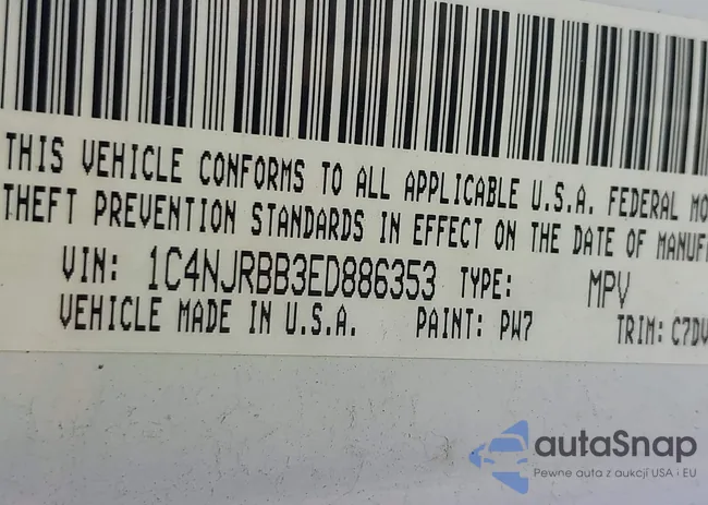 1C4NJRBB3ED886353: 43176654