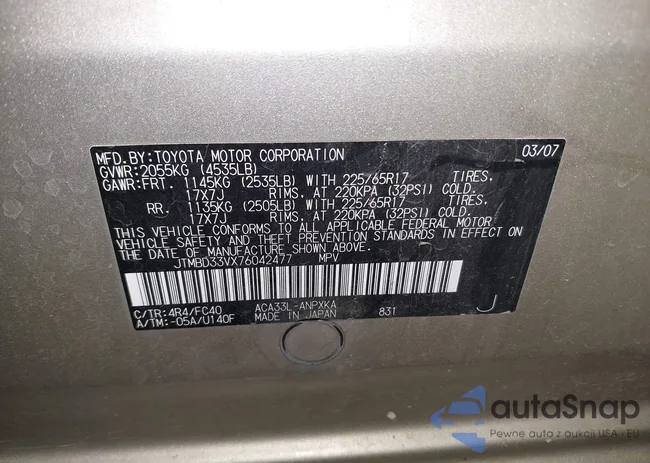 JTMBD33VX76042477: 43176683