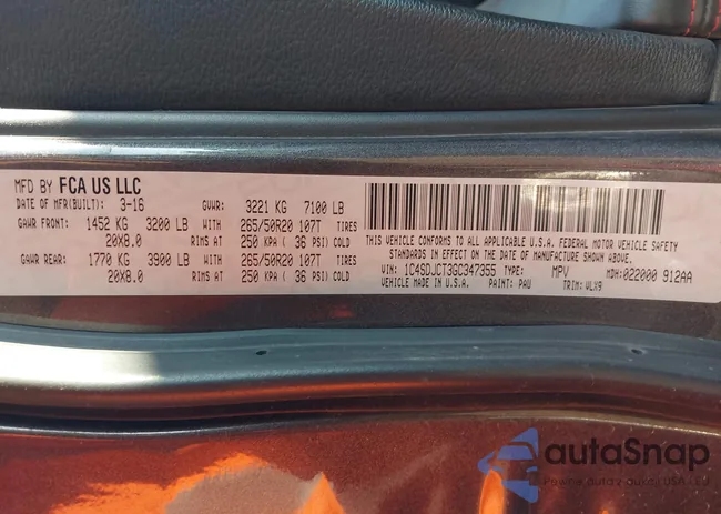 1C4SDJCT3GC347355: 43176762