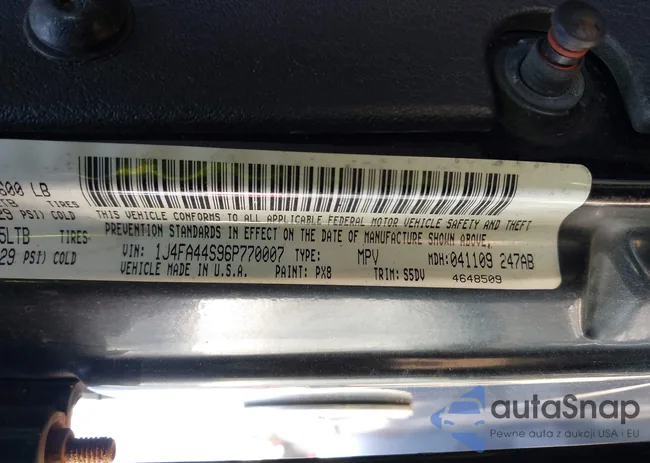 1J4FA44S96P770007: 43176795
