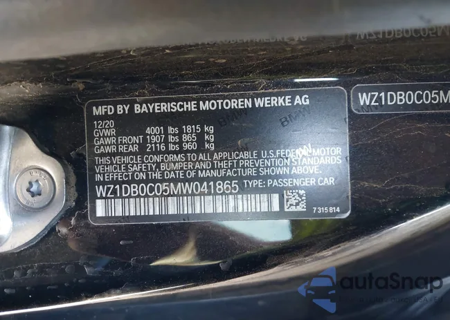 WZ1DB0C05MW041865: 43176800