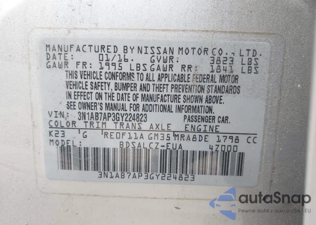 3N1AB7AP3GY224823: 43176901