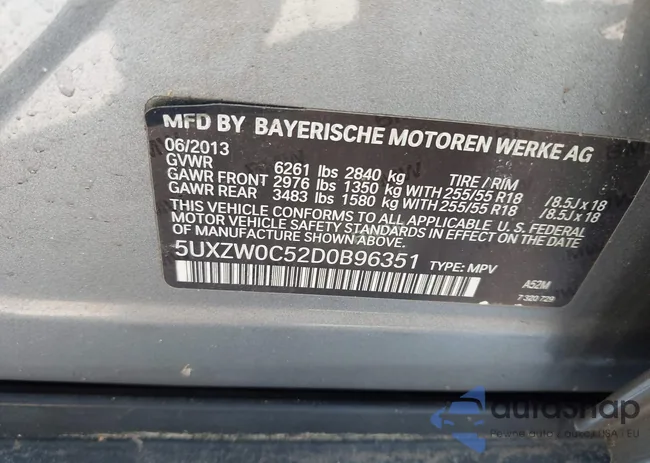 5UXZW0C52D0B96351: 43178122