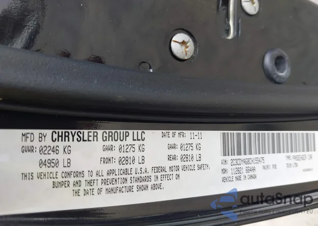 2C3CDYAG8CH155475: 43178151