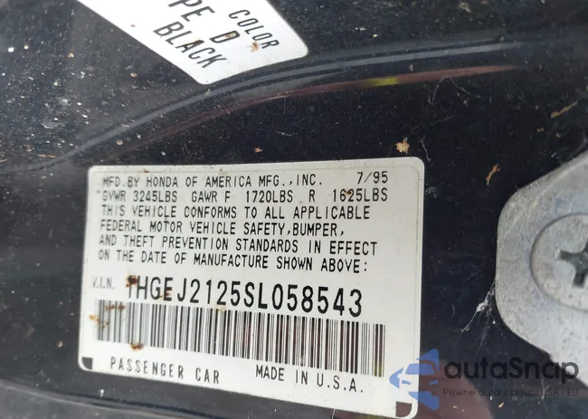 1HGEJ2125SL058543: 43178181