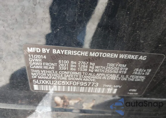 5UXKU2C5XF0F95773: 43178227