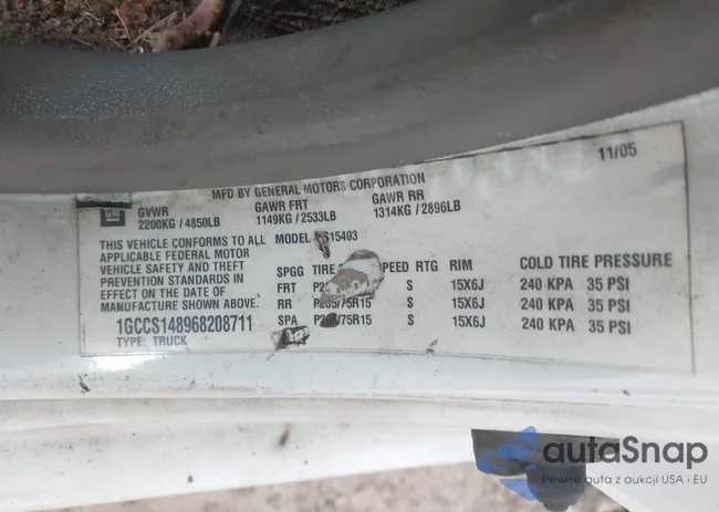 1GCCS148968208711: 43178285