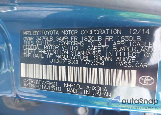 JTDKDTB30F1577054: 43178360