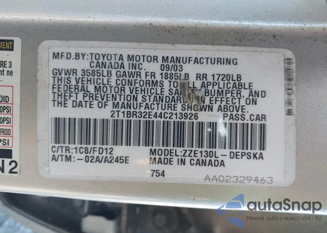 2T1BR32E44C213926: 43178536