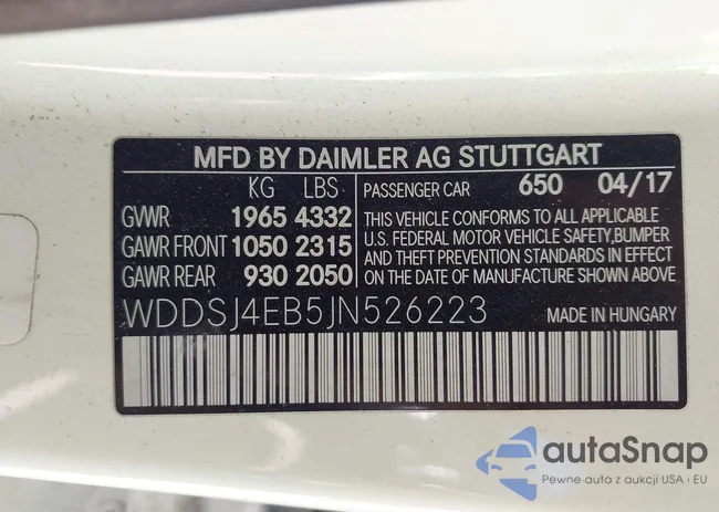 WDDSJ4EB5JN526223: 43177797