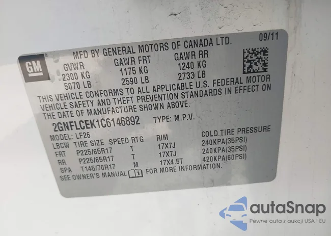 2GNFLCEK1C6146892: 43177862