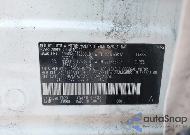 2T3G1RFV2PC372370: 43179008