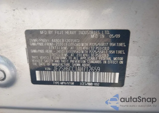 JF2SH6CC1AH712659: 43179171