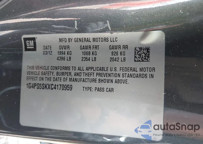 1G4PS5SKXC4170959: 43179421