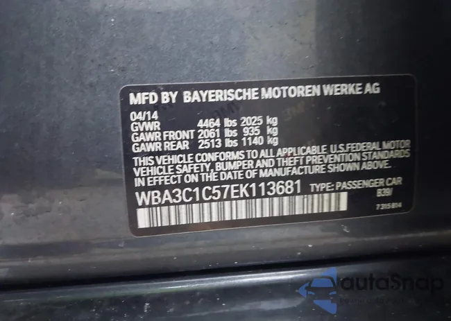 WBA3C1C57EK113681: 43179507