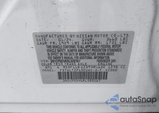 3N1CP5DV6RL520167: 43179525