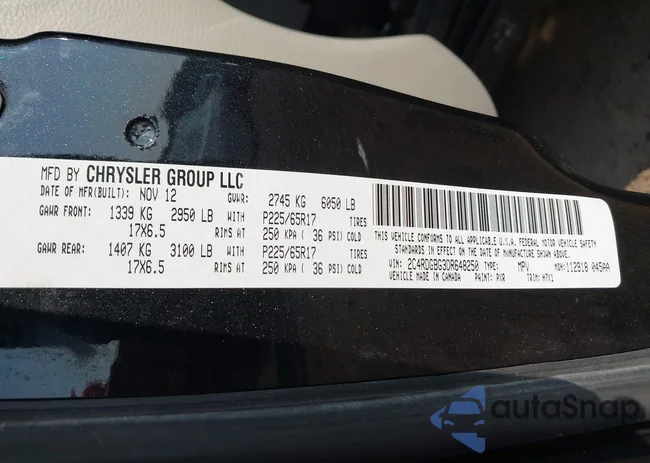 2C4RDGBG3DR648250: 43179539