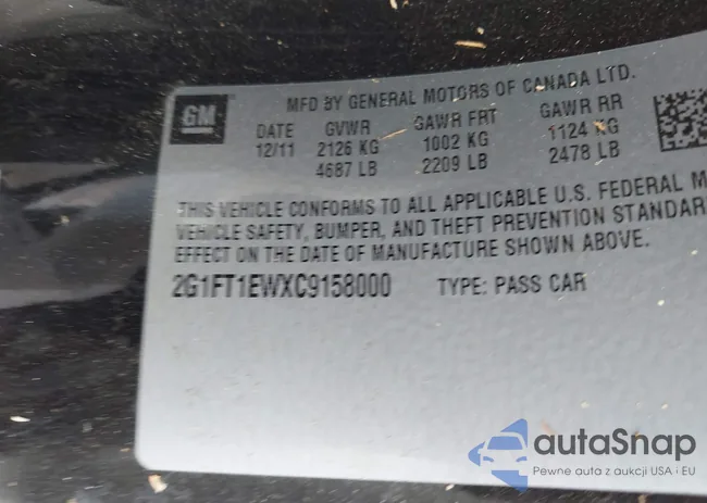 2G1FT1EWXC9158000: 43179581