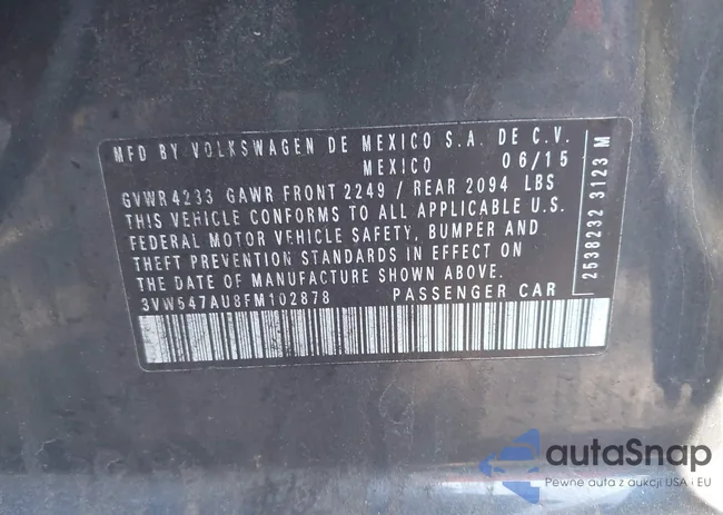 3VW547AU8FM102878: 43178610