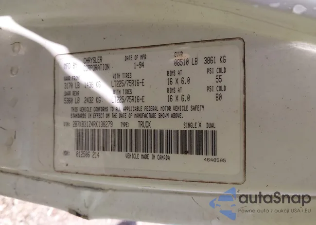 2B7KB31Z4RK138279: 43178618