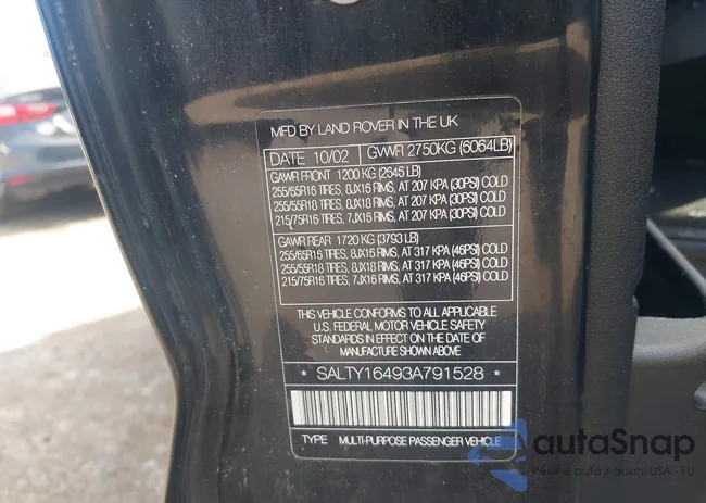 SALTY16493A791528: 43178703