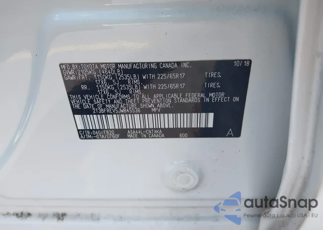 2T3BFREV5JW845536: 43178809