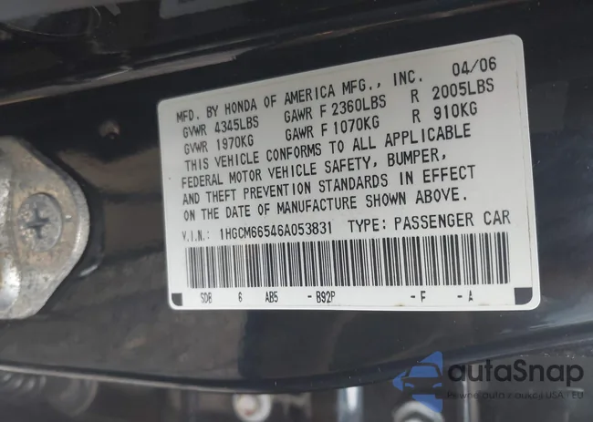 1HGCM66546A053831: 43178944