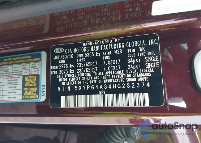 5XYPG4A34HG232374: 43178947