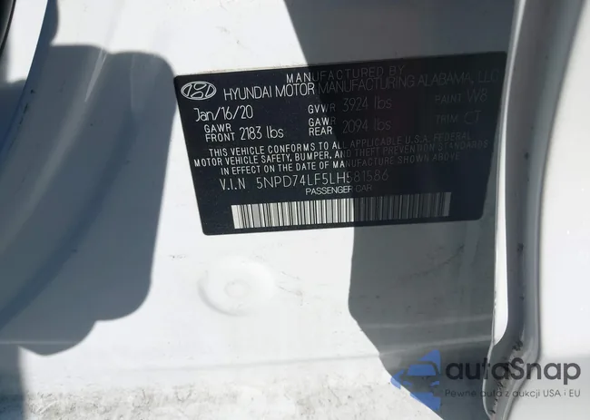 5NPD74LF5LH581586: 43180118