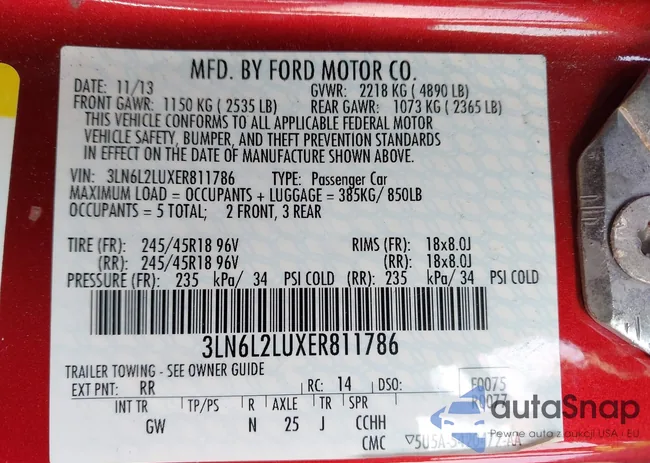 3LN6L2LUXER811786: 43180221