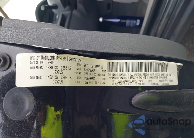 1J8GR48K46C194825: 43180310