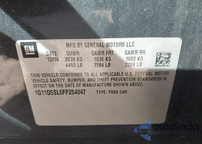 1G11D5SL6FF254047: 43180379