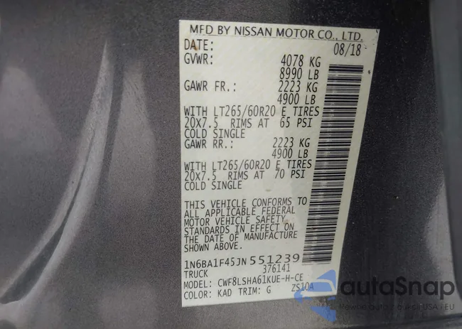 1N6BA1F45JN551239: 43180382