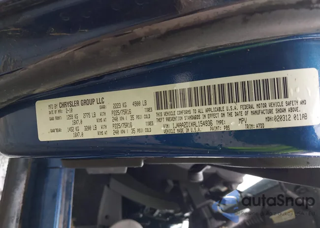 1J4AA2D1XAL154936: 43180400