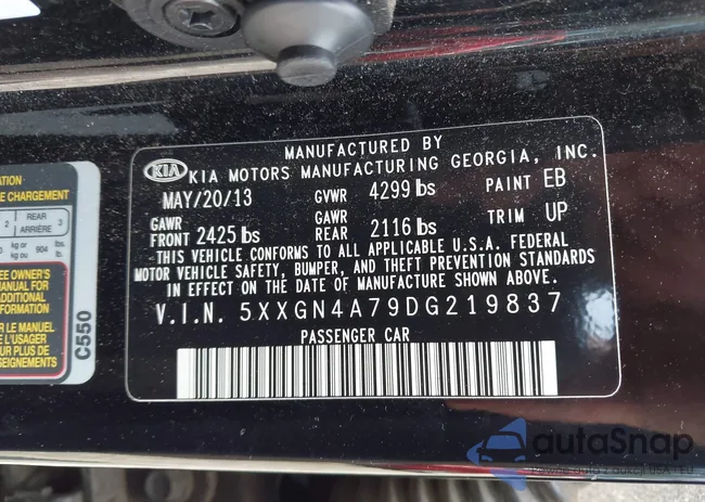 5XXGN4A79DG219837: 43179868