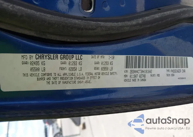 2B3AA4CT3AH181642: 43181111