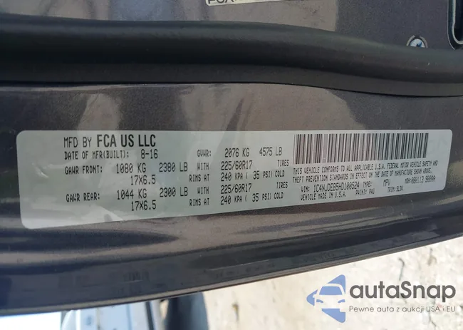 1C4NJDEB5HD100524: 43181424