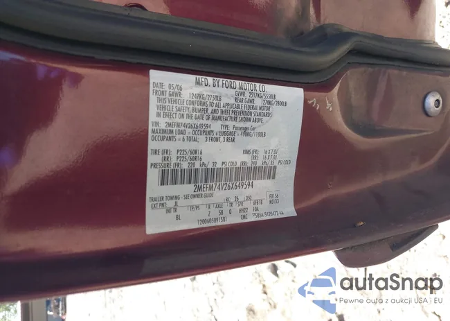 2MEFM74V26X649594: 43181477