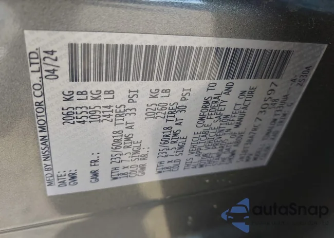 5N1BT3BA7RC730597: 43181510