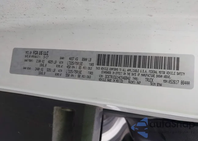 3C6TRVDG1HES46842: 43181512