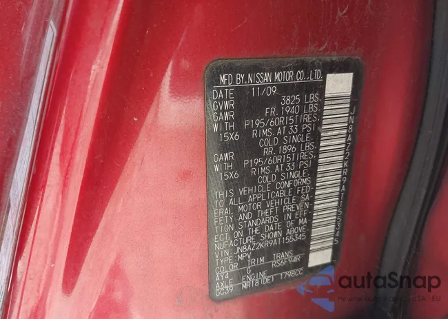 JN8AZ2KR9AT155345: 43180773