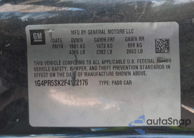 1G4PR5SK2F4122176: 43180805