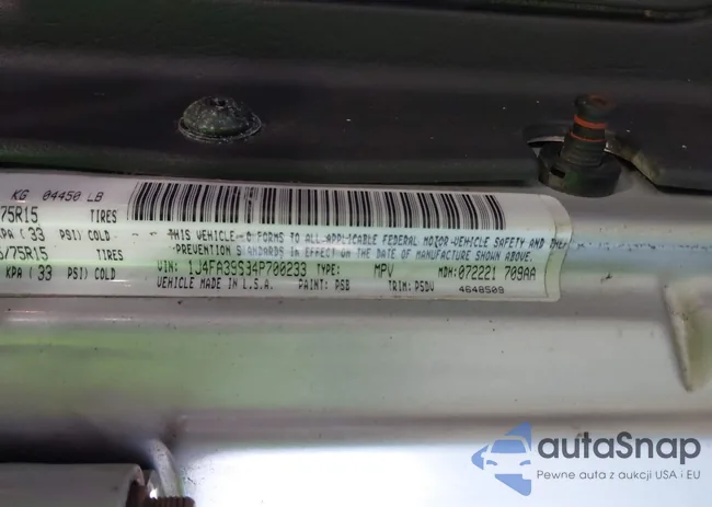 1J4FA39S94P700233: 43180866